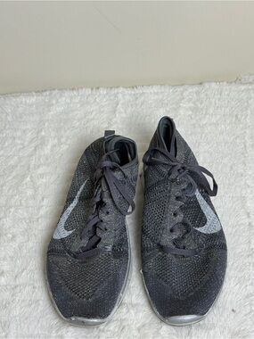 Nike Black and Gray Flyknit Training Shoes